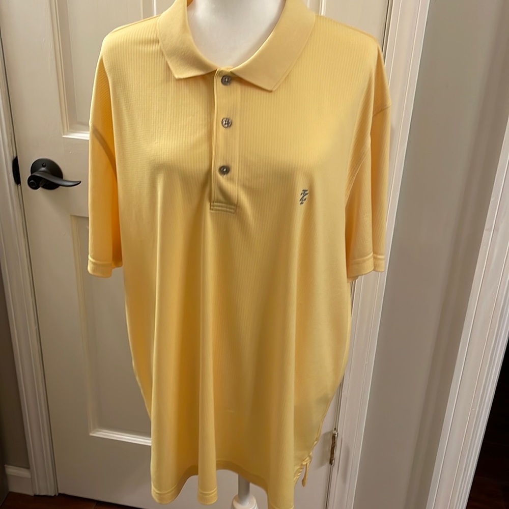 Mens Yellow Izod Golf Shirt